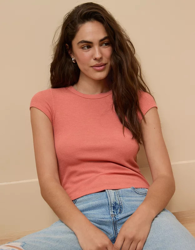 AE Hey Baby Waffle T-Shirt | American Eagle Outfitters (US & CA)