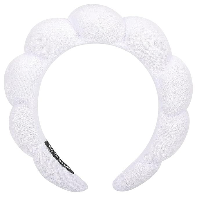 Zkptops Spa Headband for Washing Face Sponge Makeup Skincare Headband Bubble Soft Hairband for Wo... | Amazon (US)