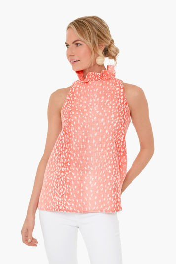 Coral Antelope Mason Blouse | Tuckernuck (US)