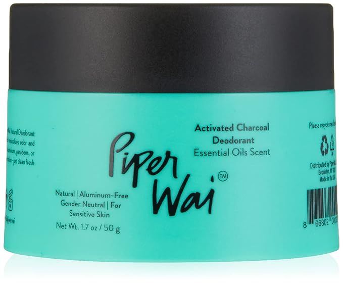 PiperWai Natural Deodorant w/Activated Charcoal | 24-Hour Sweat Protection, Vegan, Aluminum Free ... | Amazon (US)