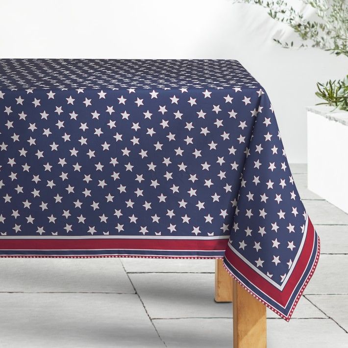 Americana Oilcloth Outdoor Tablecloth | Williams-Sonoma