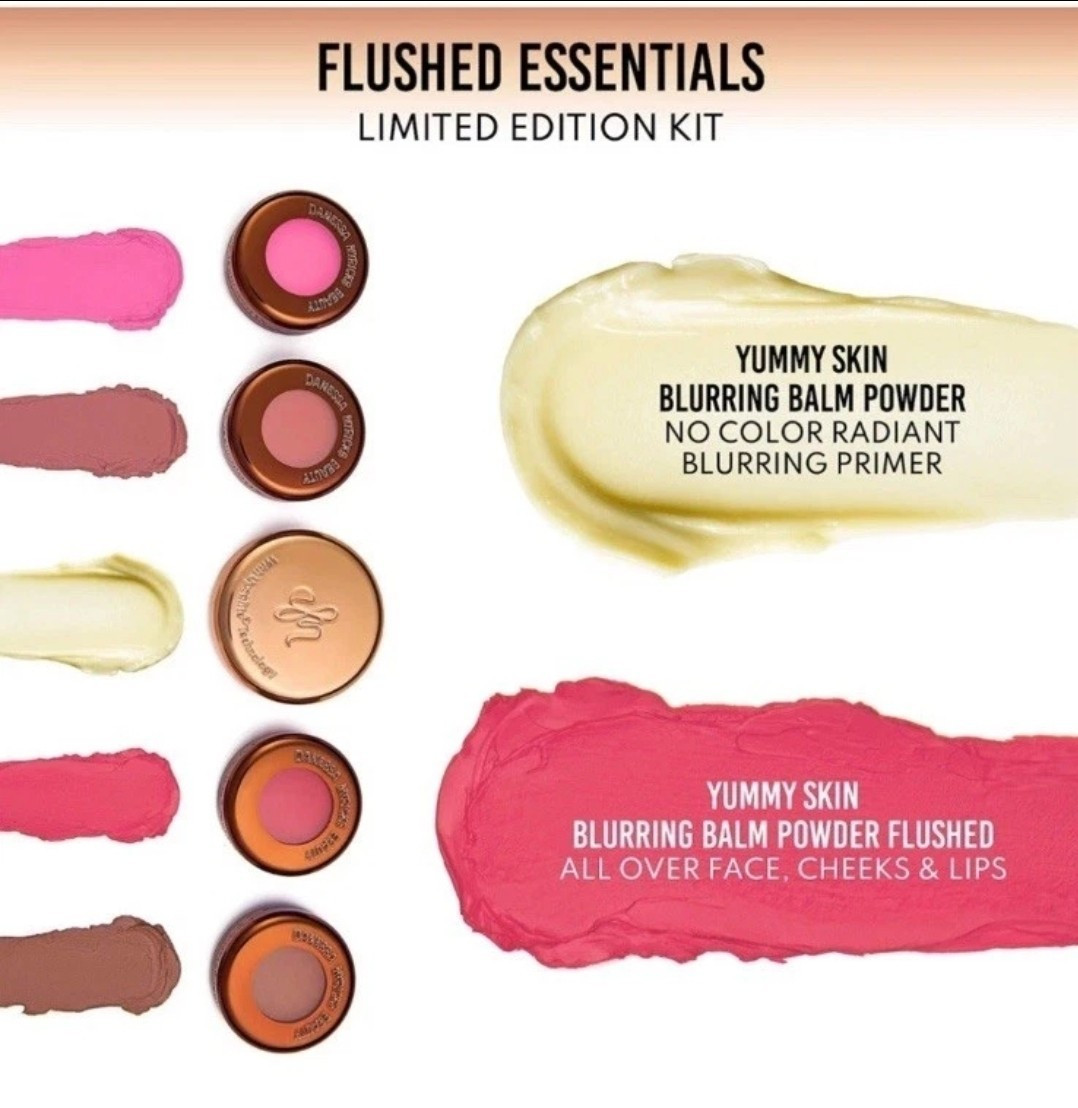 Danessa Myricks LE Mini Blurring Balm Flushed Essentials Face Lip Makeup Set | eBay US