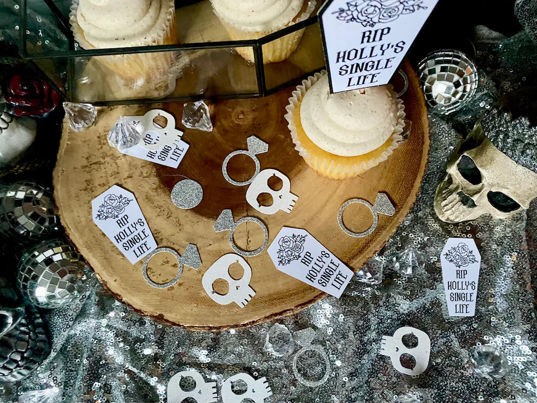 40 Pieces Till Death Do Us Part Confetti Gothic Engagement Gothic Bridal Gothic Bachelorette Goth... | Etsy (US)