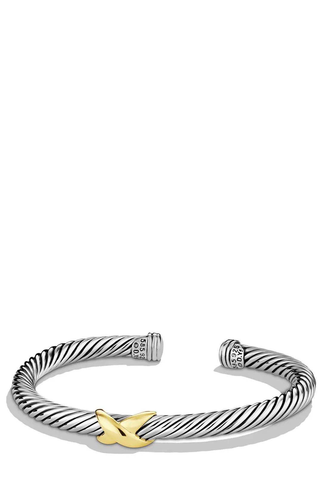 Women's David Yurman X Bracelet With Gold | Nordstrom
