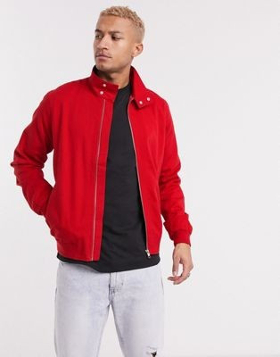 ASOS DESIGN harrington jacket in red | ASOS US