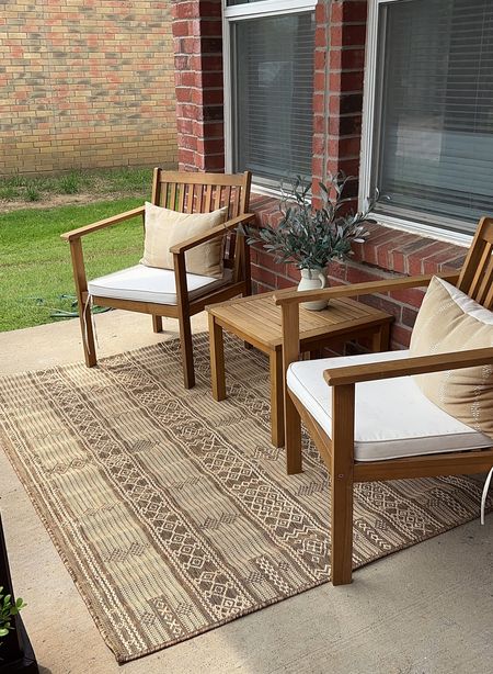 Loving my outdoor patio set I got from Amazon last year. Gave it a little refresh with a new rug and plant. 

Amazon Home, Target Home, Patio Furniture, Front porch, outdoor furniture, organic modern 

#LTKfamily #LTKSeasonal #LTKhome