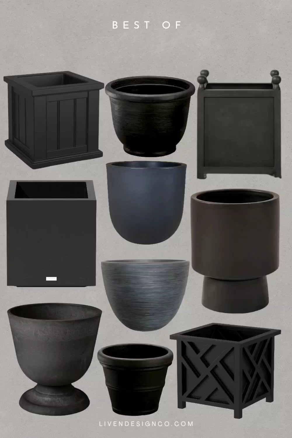 Outdoor black planter. Planter pot. Front door decor. Patio decor. Urn

#LTKSeasonal #LTKHome #LTKSaleAlert