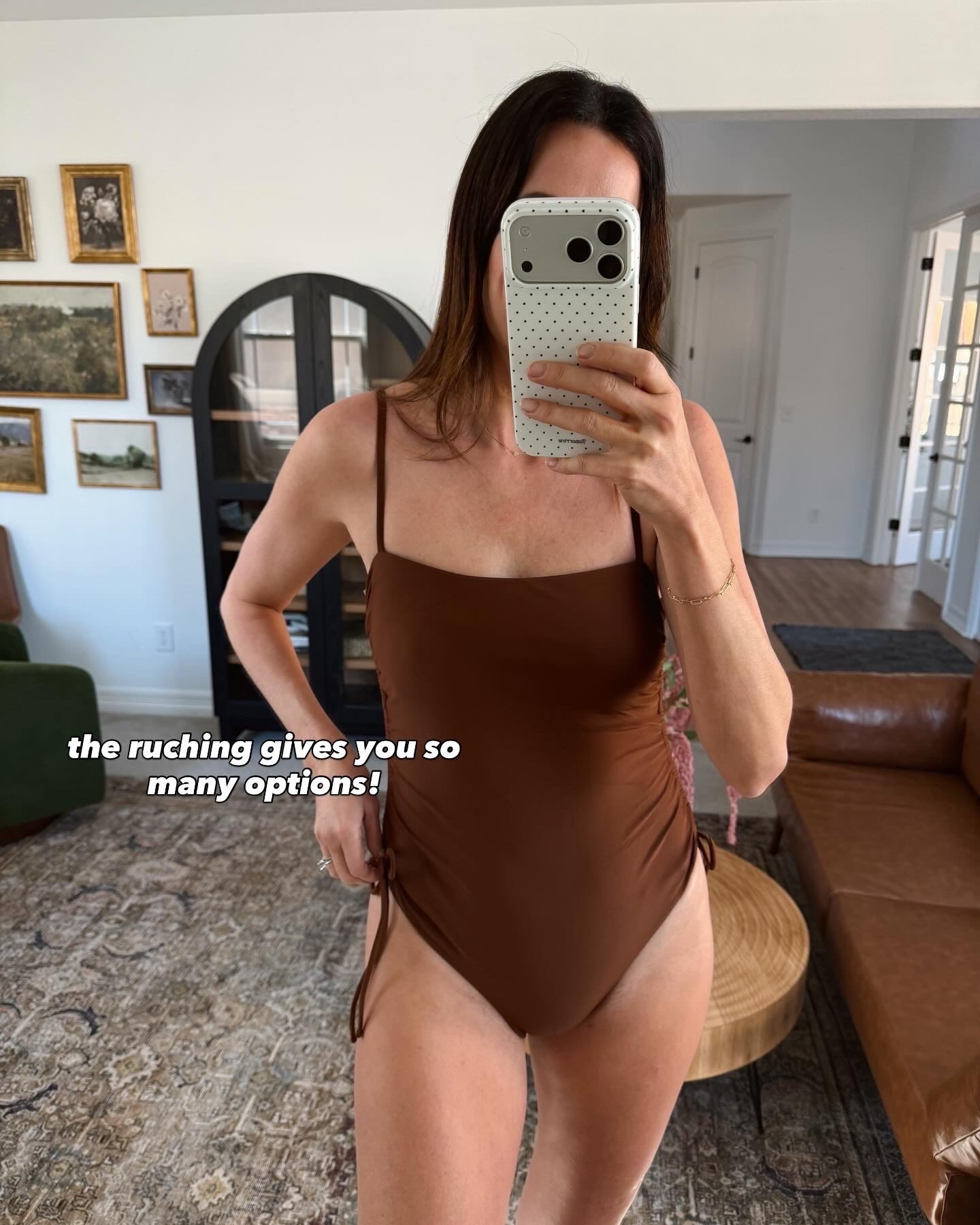 This deep brown one piece is a dream!! So flattering and I love the side ties! 

#LTKSwim #LTKmomlife #LTKTall