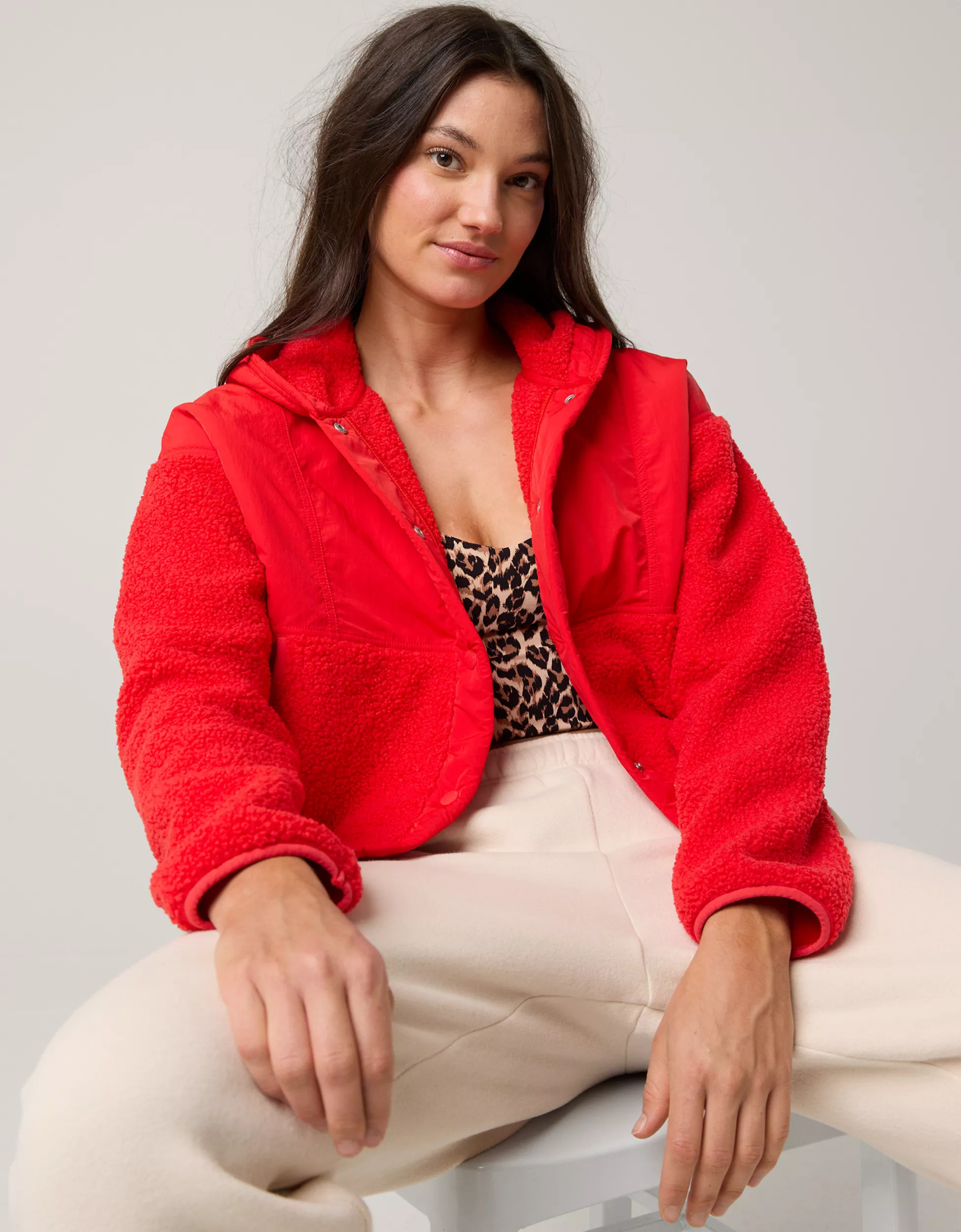 OFFLINE By Aerie Fluff Love Sherpa Jacket | Aerie