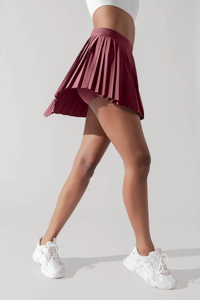 Ace ‘em Pleated Skort - Desert Rose | POPFLEX