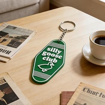 Silly Keychain Goose Keychain Funny Key Chain Gag Key Ring for Men Women | Amazon (US)
