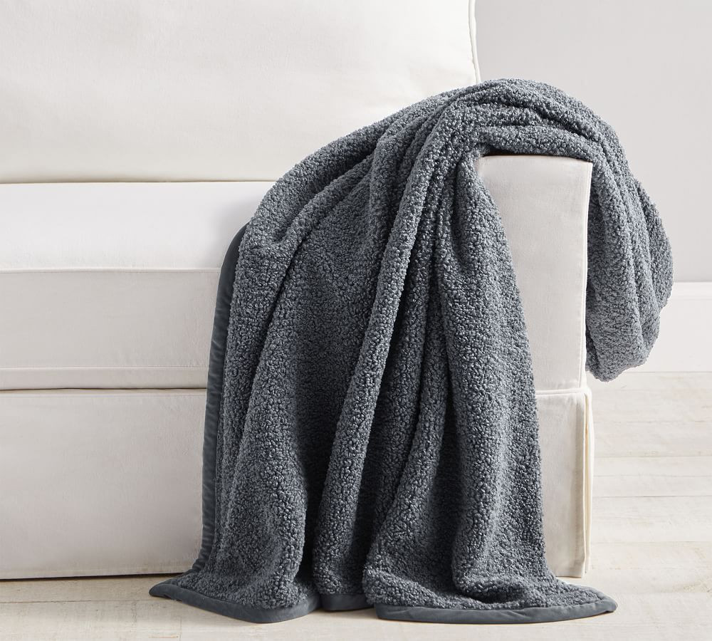 Cozy Teddy Faux Fur Throws | Pottery Barn (US)