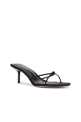 FEMME LA Maeve Slipper in Satin Black from Revolve.com | Revolve Clothing (Global)