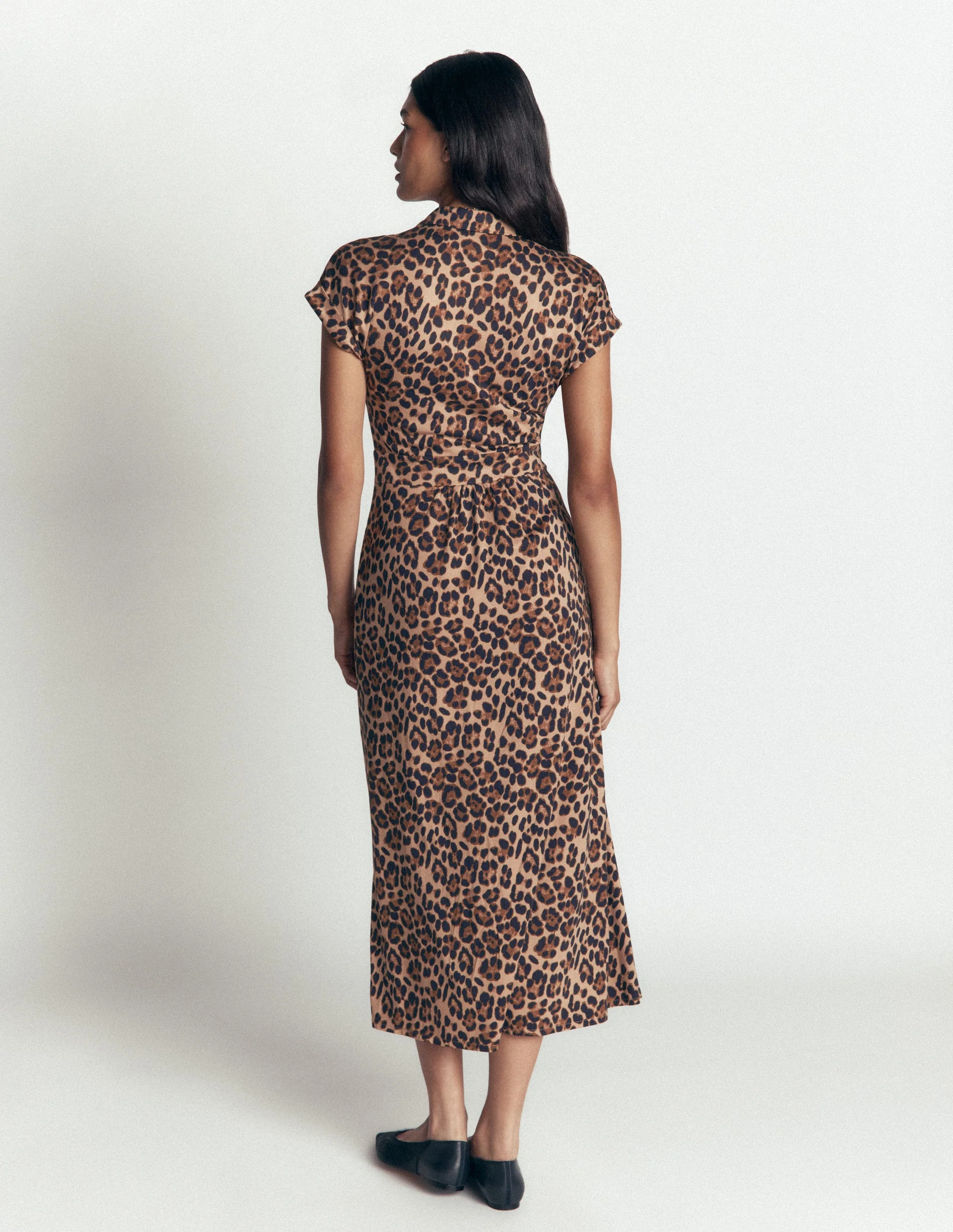 Fae Jersey Shirt Dress-Multi, Brushed Animal | Boden (US)