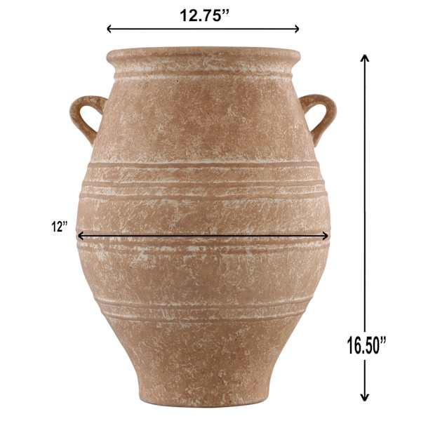 Neutral Ceramic Vase, 16.5" | At Home
