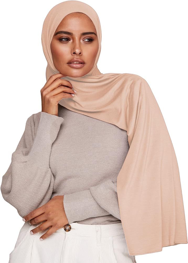 VOILE CHIC Premium Jersey Hijab Scarf For Women - Islamic Head Scarf Wrap Hijabs | Amazon (US)