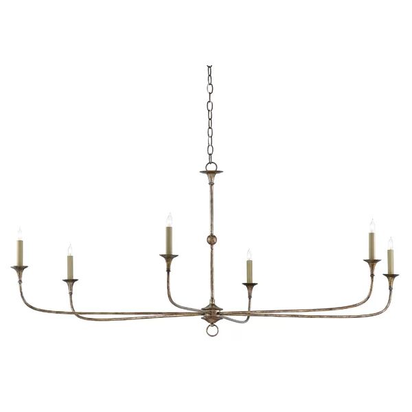 Nottaway 6 - Light Candle Style Classic/Traditional Chandelier | Wayfair Professional
