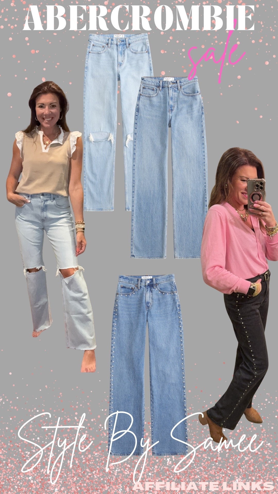 Abercrombie Viral Denim Sale! 30-50% off! Now is the time to grab your favs! 

I wear a size 27R in most or a size 26R if they are a loose fit.

Abercrombie | denim | sale | boot | relaxed | 90s fit | jeans 

#LTKSaleAlert #LTKStyleTip #LTKFindsUnder100