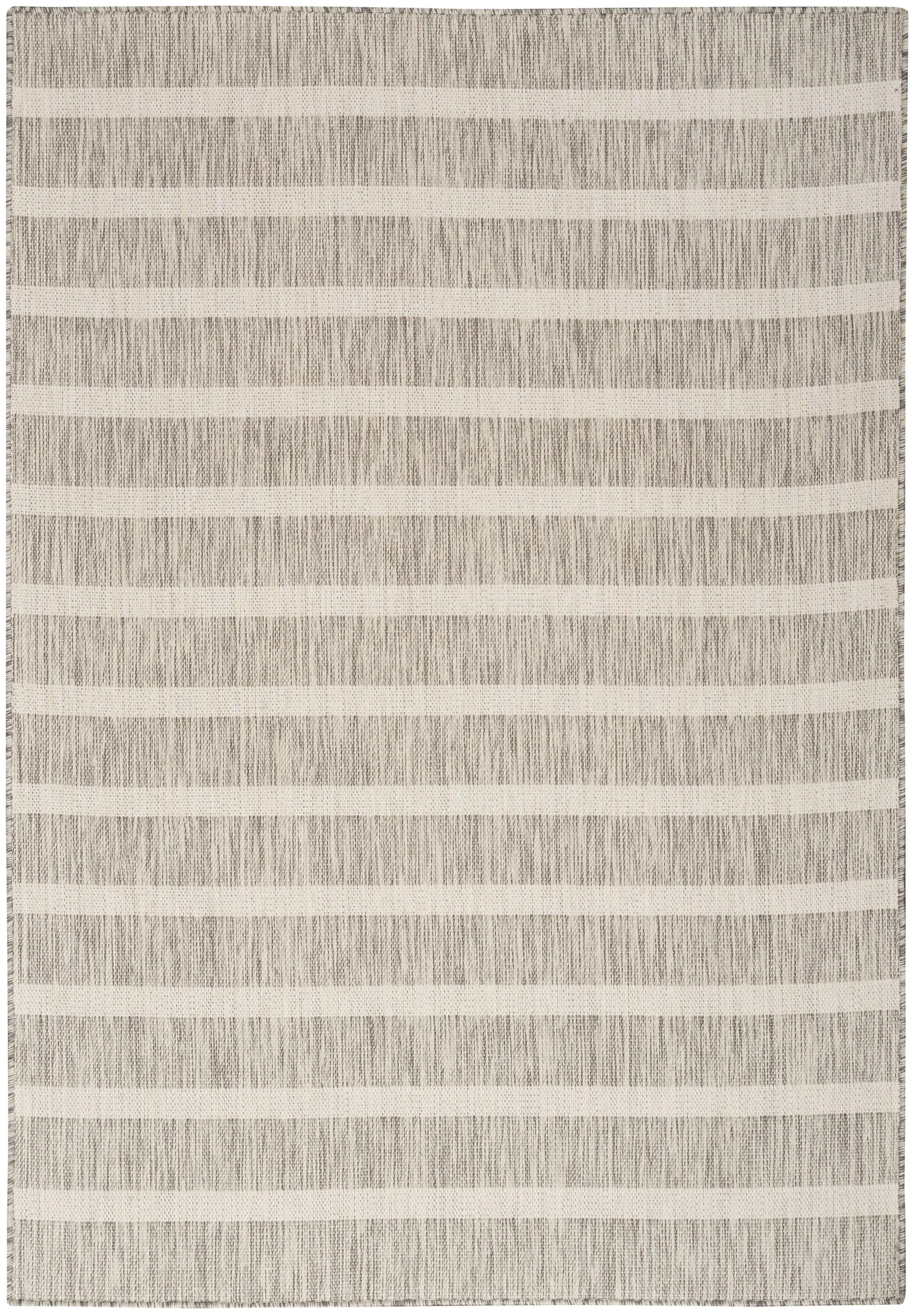 Nourison Home Positano 7 x 10 ft Grey Ivory Indoor or outdoor Area Rug | 099446903655 | Lowe's