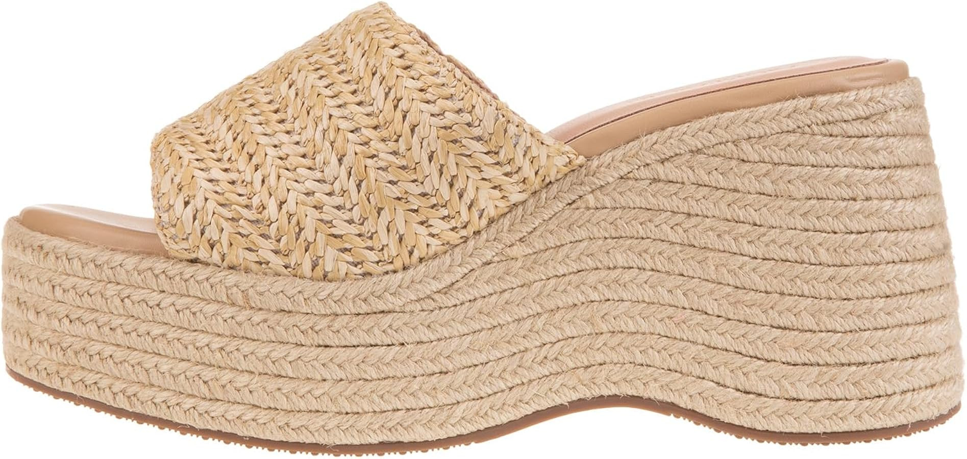 VICKI · VICKI Platform Wedge Sandals Slips Open Toe Round Head Platform Espadrille Sandals For W... | Amazon (US)