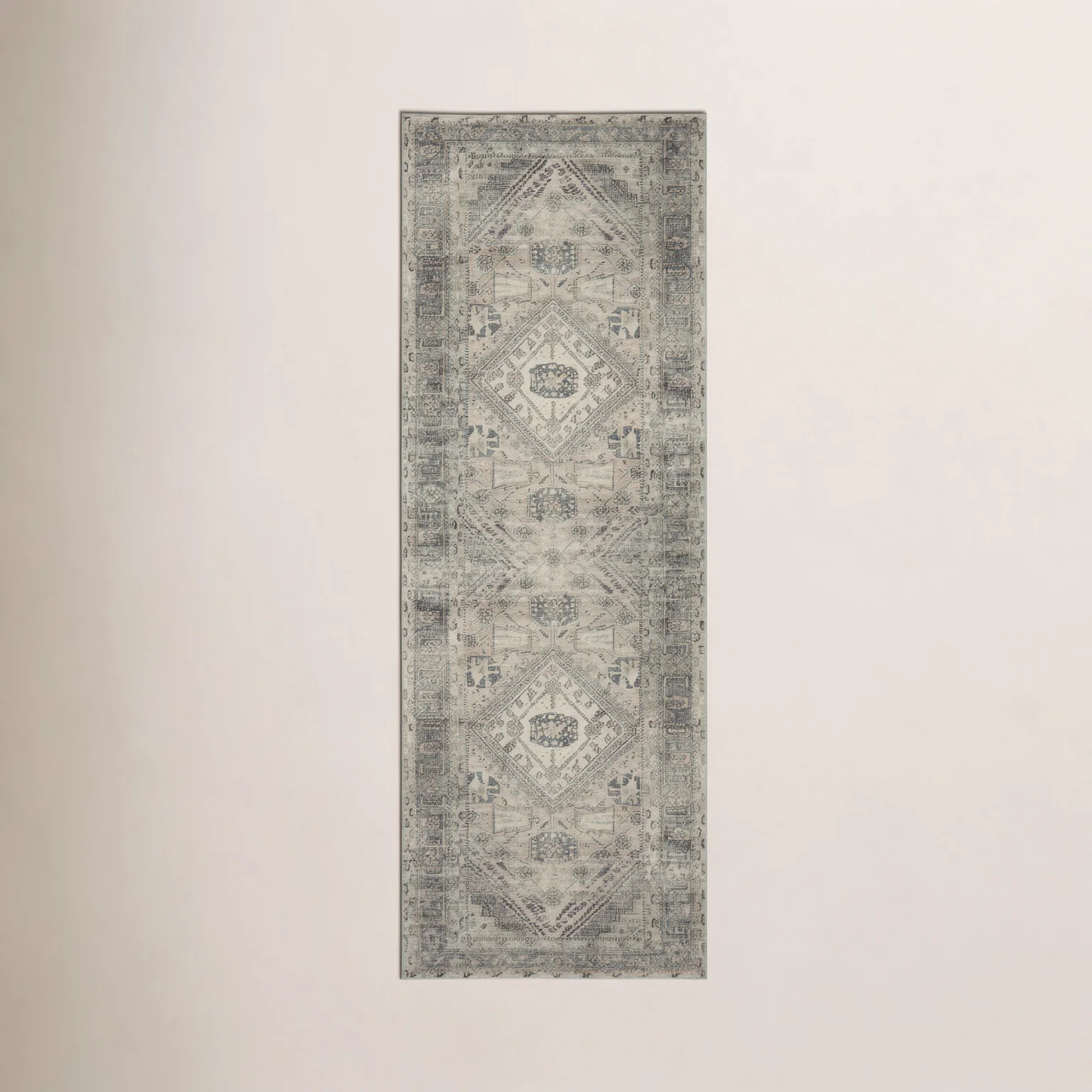 Magnolia Home By Joanna Gaines X Loloi Sinclair Machine Washable Natural / Sage Area Rug | Wayfair North America