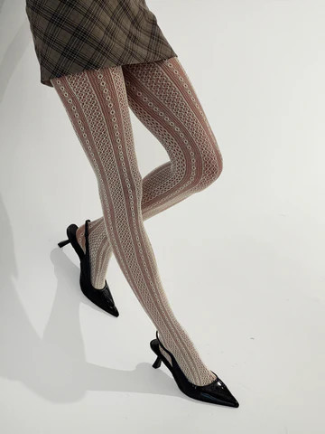 Vaugn Lace Stocking Cream | Princess Polly US