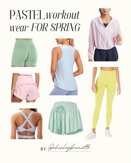 Pastel spring workout wear I’m loving! 😻 

Athletic Shorts | Amazon Athletic Shorts | Spring Sports Bras | Spring Jackets

#LTKSeasonal #LTKfindsunder50 #LTKstyletip