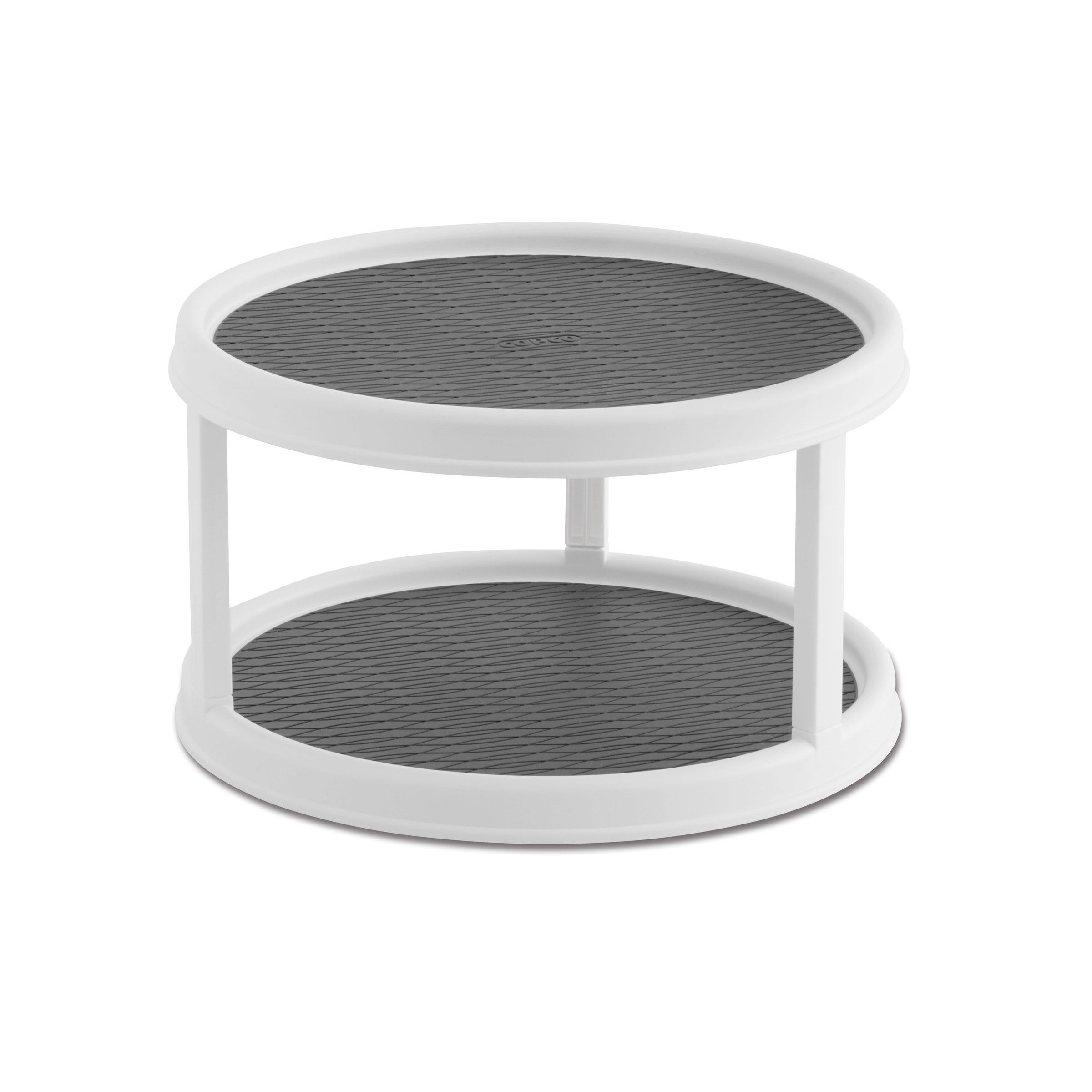 Copco Non-Skid 2 Tier Turntable, 12-Inch, White/Gray | Amazon (US)