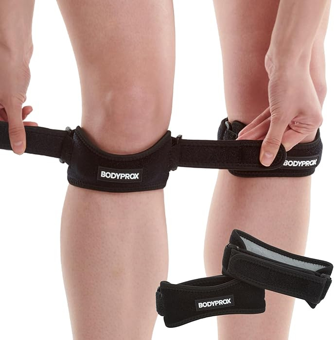Bodyprox Patella Tendon Knee Strap 2 Pack, Knee Pain Relief Support Brace Hiking, Soccer, Basketb... | Amazon (US)