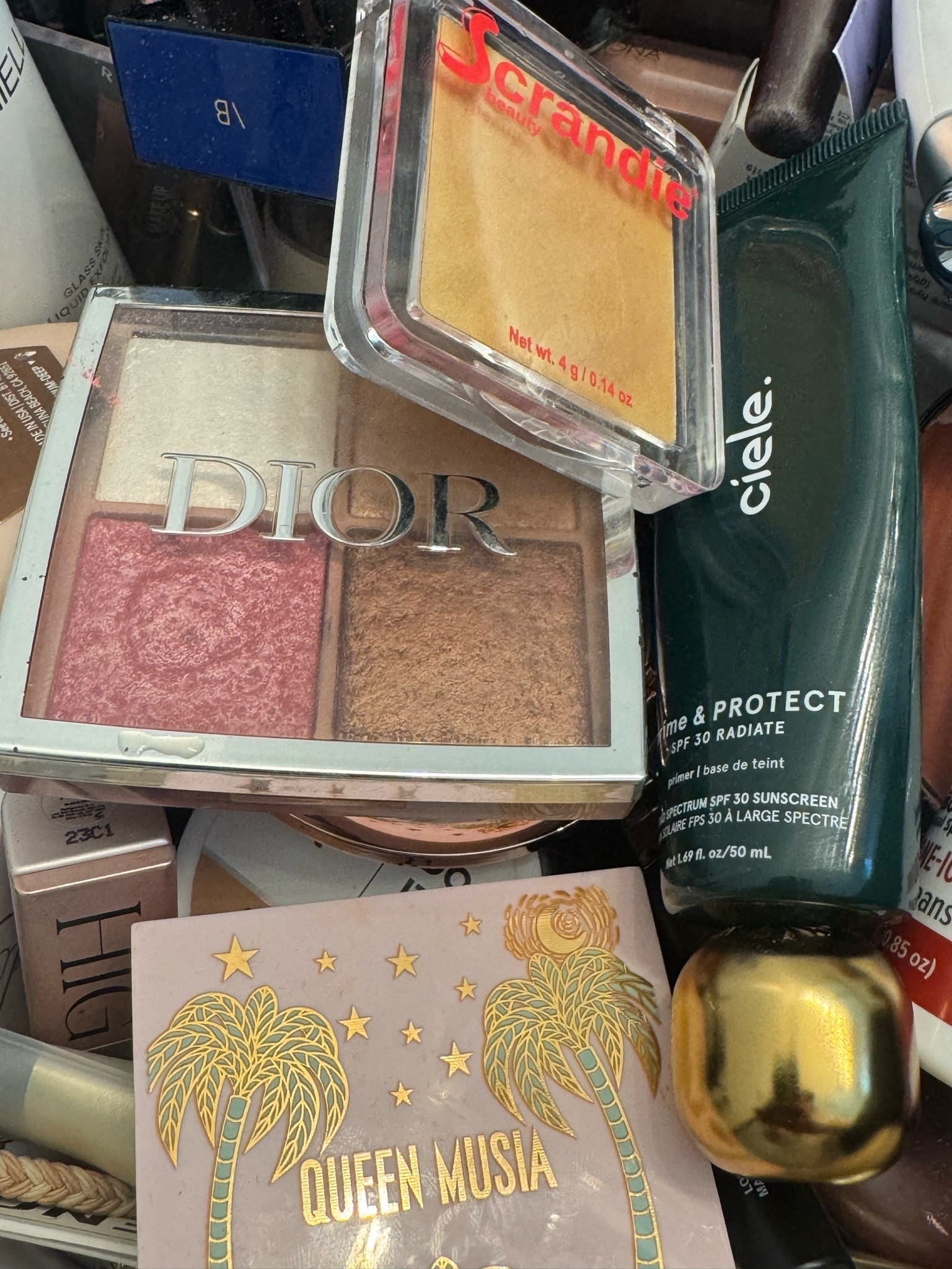 On heavy rotation as of late. 
VBB foundation shade 8
Ciele tinted spf in Nacre 
Dior palette 001
Couldn’t link the Scrandie concealer base and Queen Musia blush in midcentury pink.

#LTKdayinmylife #LTKgrwm #LTKBeauty