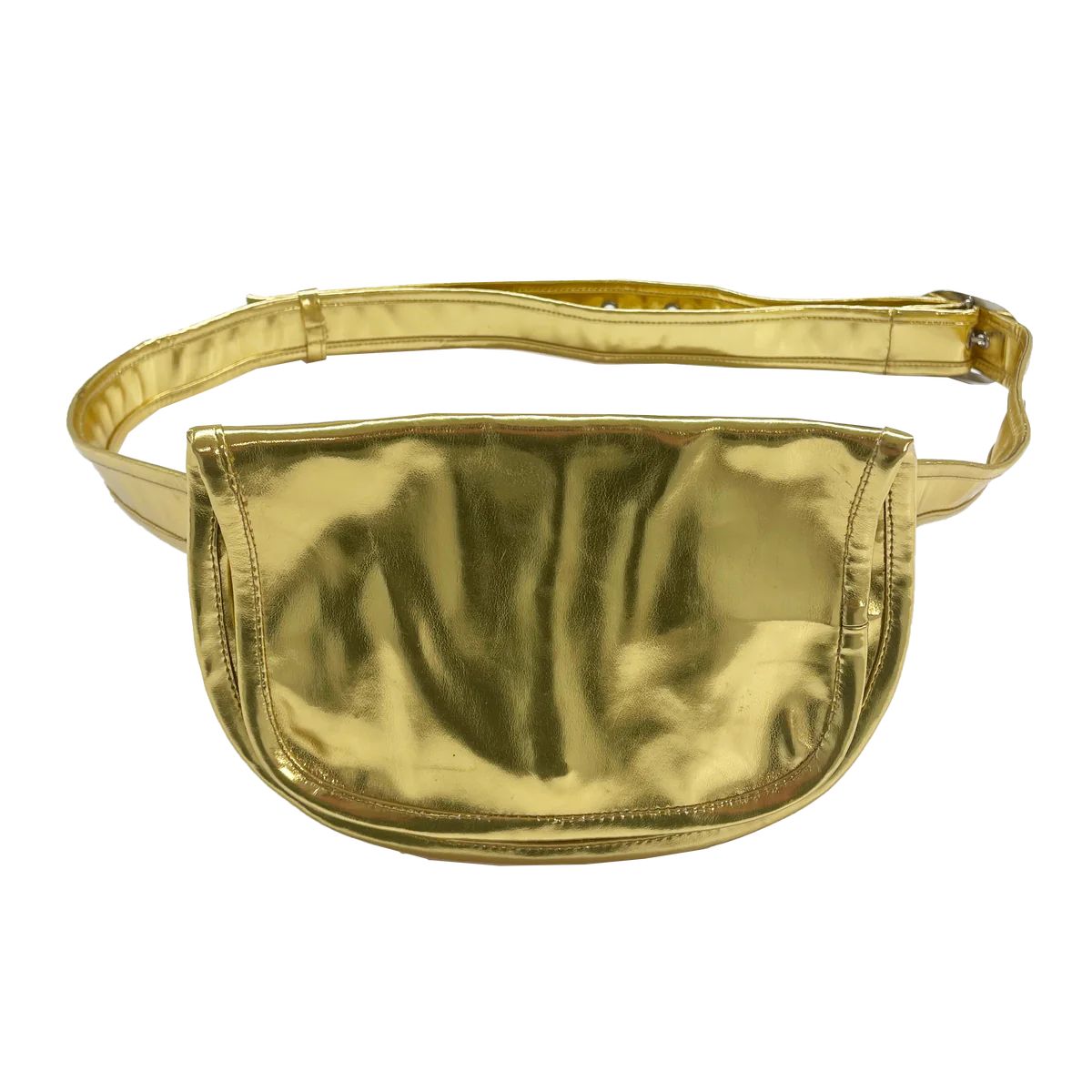 Gold Metallic Adjustable Belt Bag | Quilted Koala