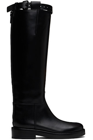 Black Stan Riding Tall Boots | SSENSE