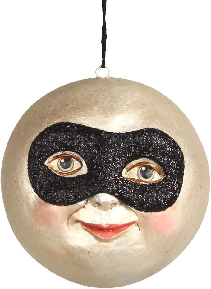 The Bridge Collection 2.5" Masked Full Moon Ornament - Man on The Moon Ornament - Magic Masked Mo... | Amazon (US)