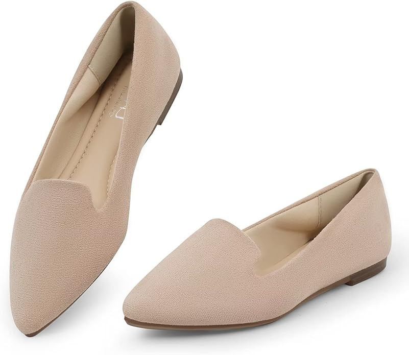 MUSSHOE Flat Shoes Women Comfortable Slip on Women's Flats | Amazon (US)