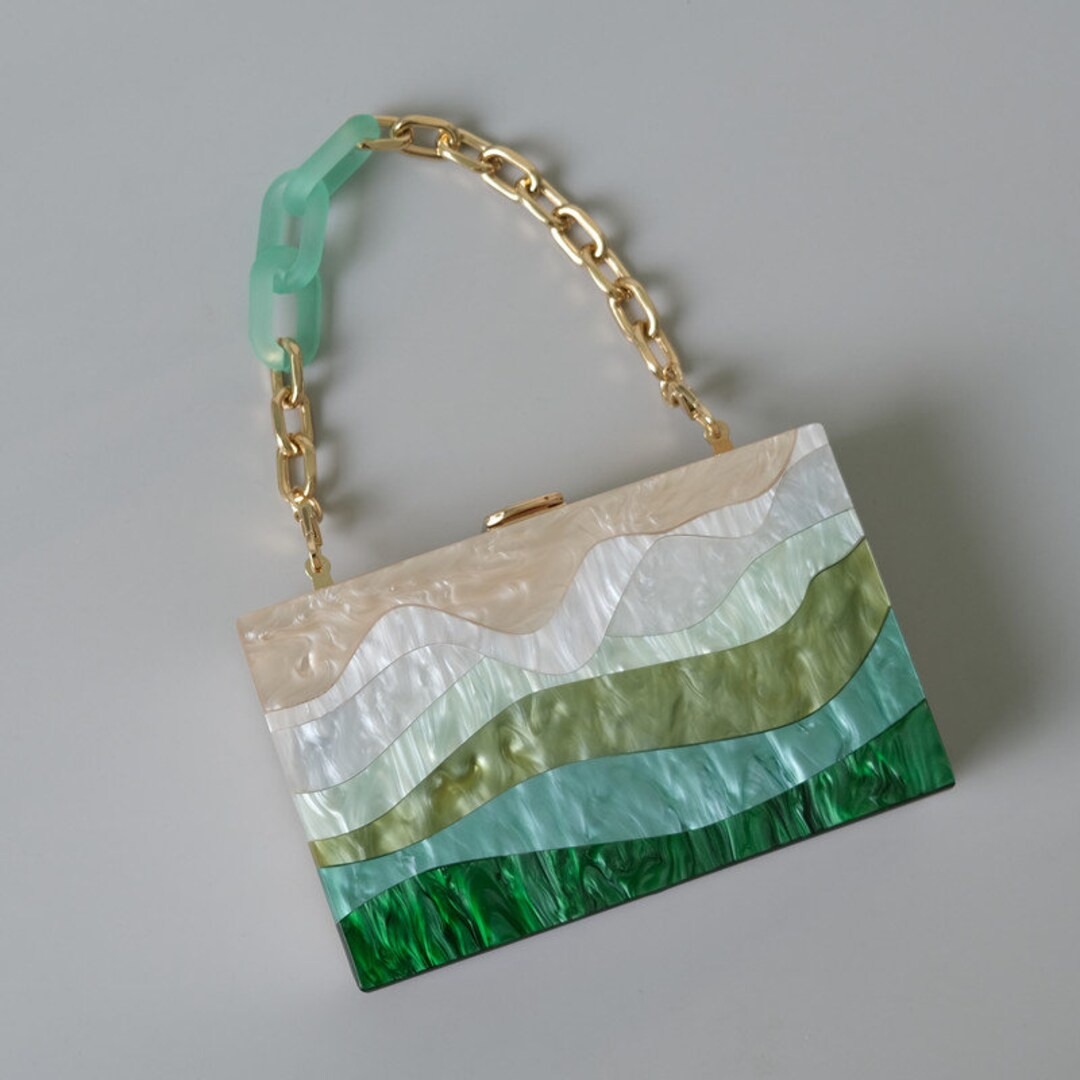 TUSCANY Acrylic Clutch Bag Luxury Party Evening Bag Box Clutch Purse Occasion Wear - Etsy | Etsy (US)