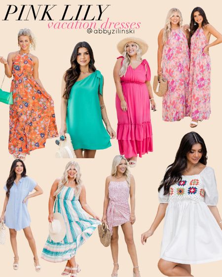 Pink Lily vacation dresses | vacation outfits | spring dress | spring outfits | vacation dress | Spring style | casual dresses 

#LTKtravel #LTKFind #LTKSeasonal