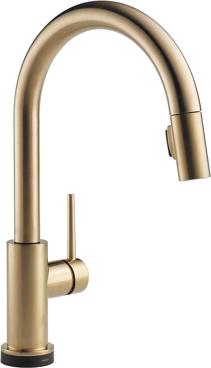 Delta Faucet Trinsic Gold Kitchen Faucet Touch, Touch Kitchen Faucets with Pull Down Sprayer, Kit... | Amazon (US)