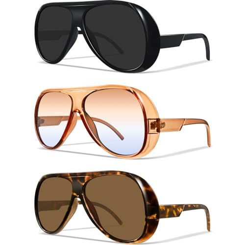 Aviator Sunglasses for Women Retro Oversized Square Sun Glasses for Outdoor Sporting Driving UV400 Protection | Amazon (US)