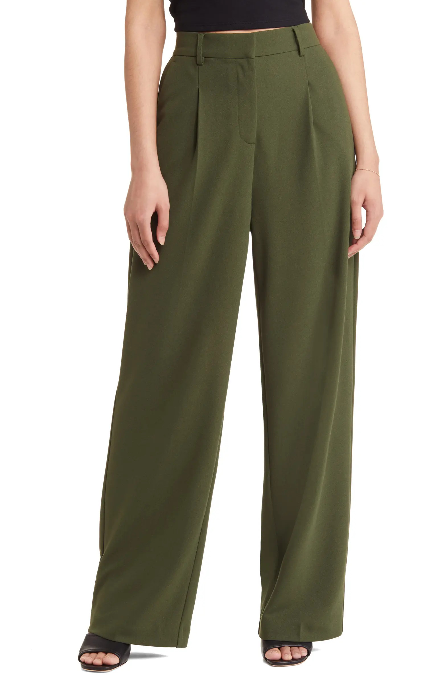 Troian Pleated Wide Leg Trousers | Nordstrom