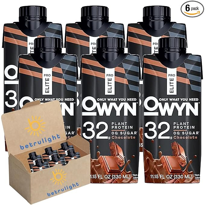 OWYN Pro Elite Plant Protein Shake, Chocolate (11.15 fl. oz, 6 Pack) Every Order is Elegantly Pac... | Amazon (US)