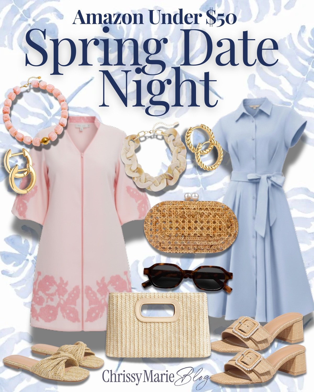 Spring date night style — all under $50 💙✨
Pretty dresses, woven bags, and the sweetest accessories that make getting dressed for date night feel easy and fun. Affordable Amazon finds that look effortlessly chic.

#datenightoutfit #amazonunder50 #affordablefashion #springstyle #amazonfashionfinds #dateoutfitideas #classicstyle #springwardrobe 

 #LTKSeasonal #LTKBeauty