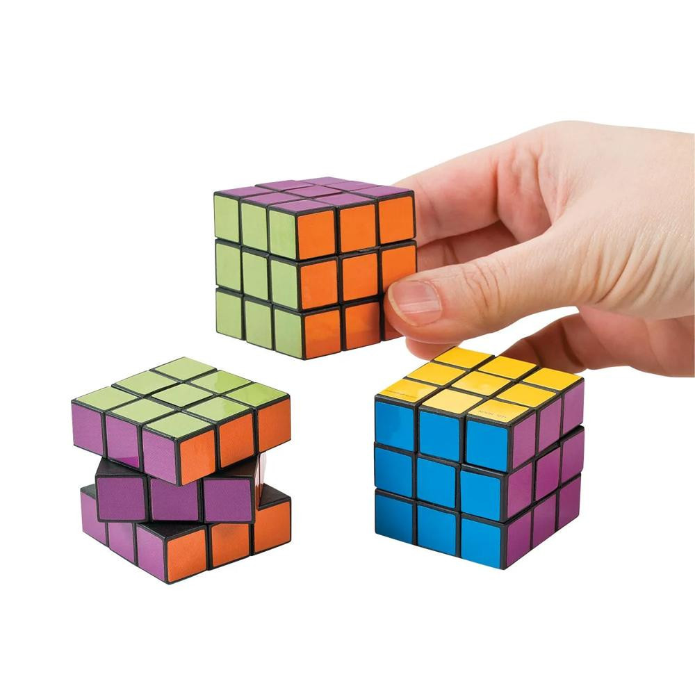 12 Pc Bright Mini Puzzle Cubes | Oriental Trading Company