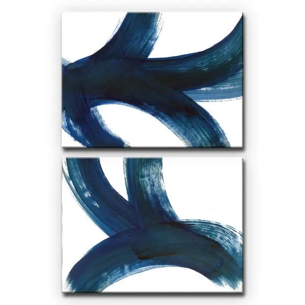 'On the Move I/II' Abstract 2-Pc Canvas Art Set by Karen Moehr | Bed Bath & Beyond