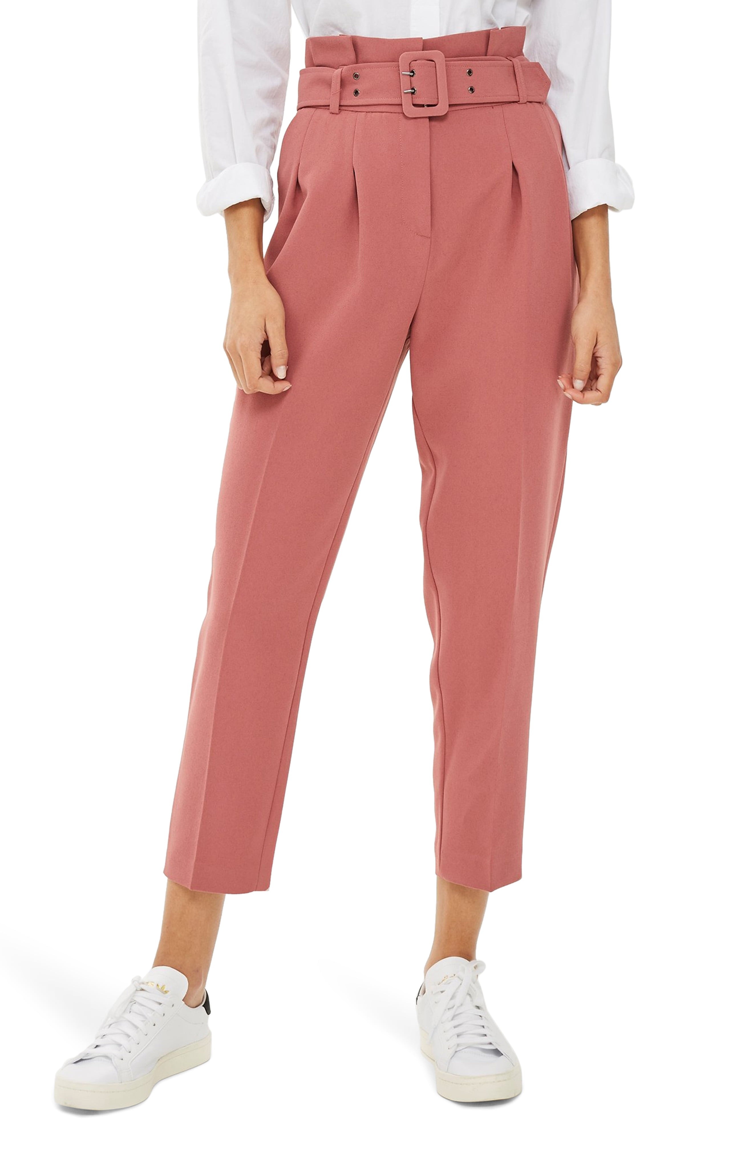 Topshop Ayla Belted Eyelet Trouser | Nordstrom