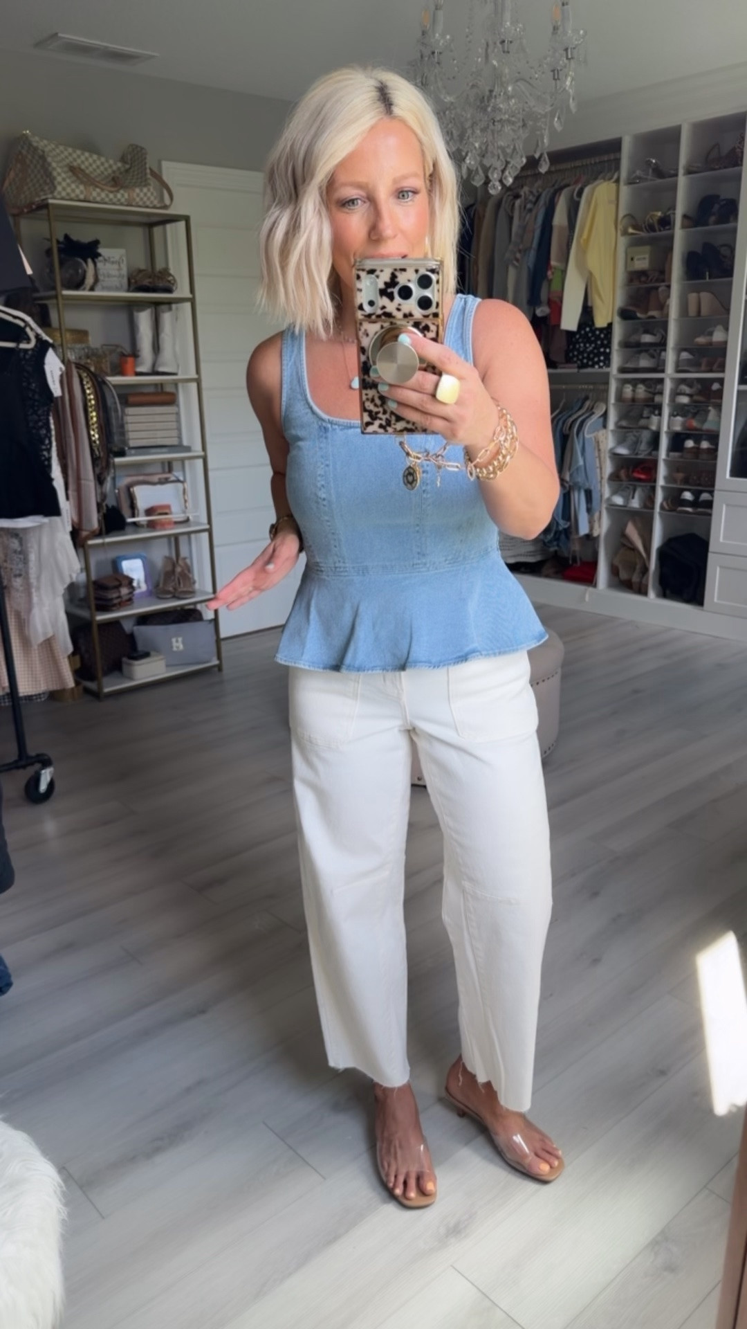 This tank may be one of my favorite things I’ve grabbed this spring!!!! 
⬇️⬇️⬇️
Tank size 4
Jeans sized down to a 2

#LTKSaleAlert #LTKSeasonal #LTKootd