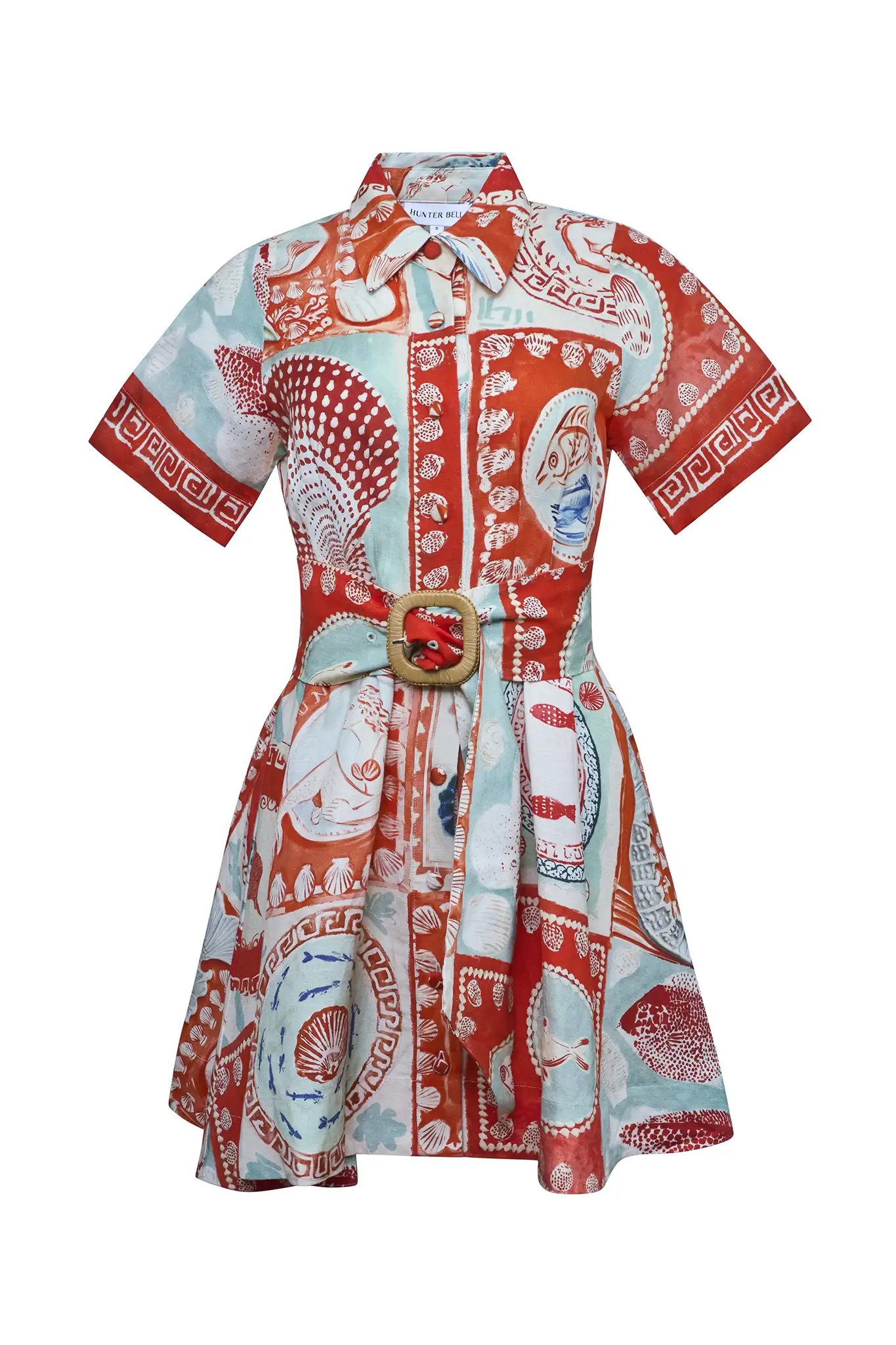 Liza Dress | Coastal Print Mini Dress | Hunter Bell | Hunter Bell