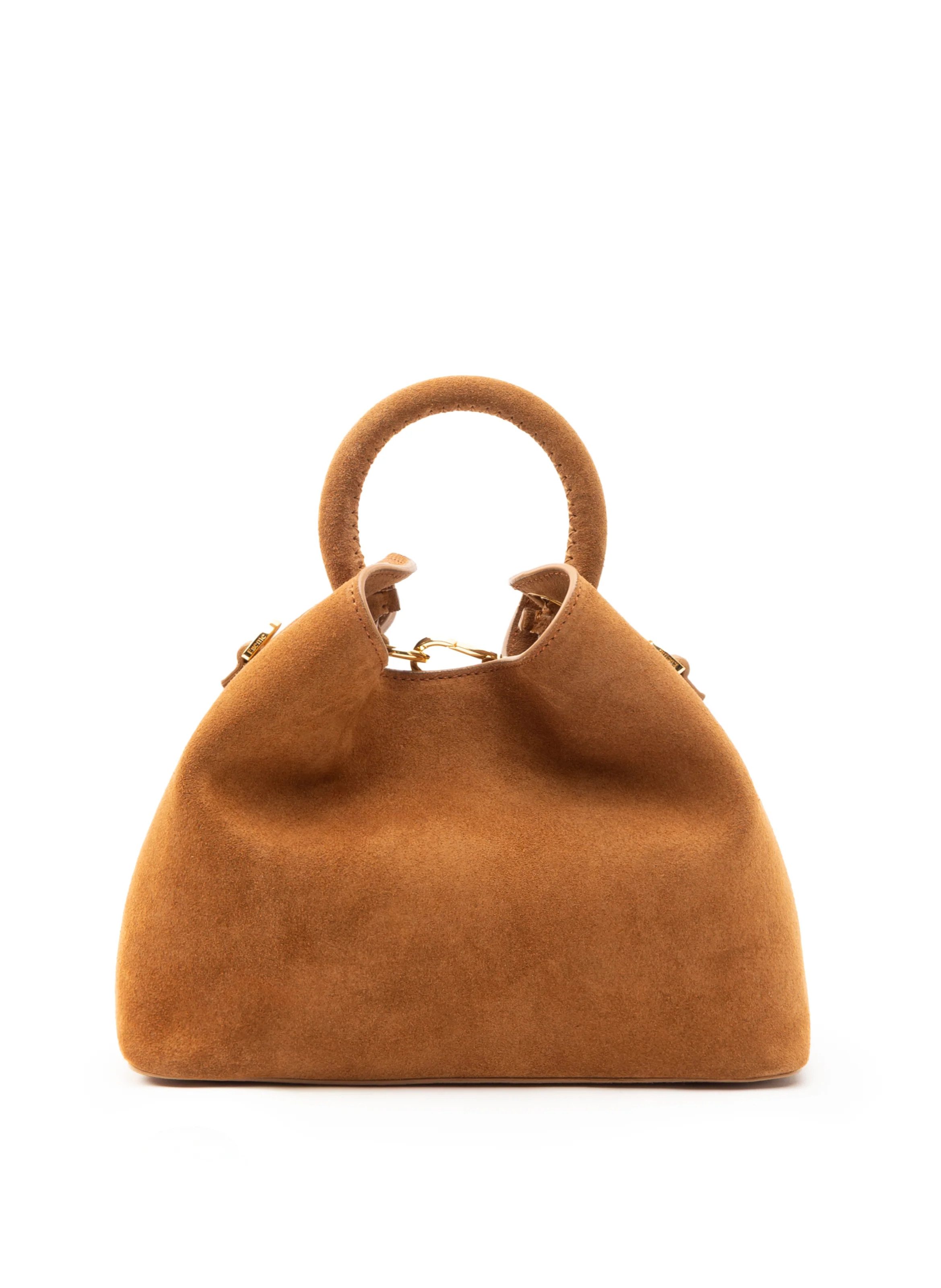 Baozi Suede Cognac - Designer Suede Bag - Elleme | Elleme