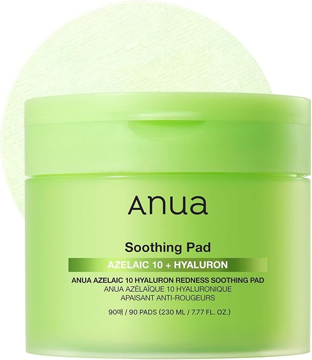 Anua Azelaic 10 Hyaluron Redness Soothing Pad, Troubled & Spot Care with Korean toner pads, Quick... | Amazon (US)