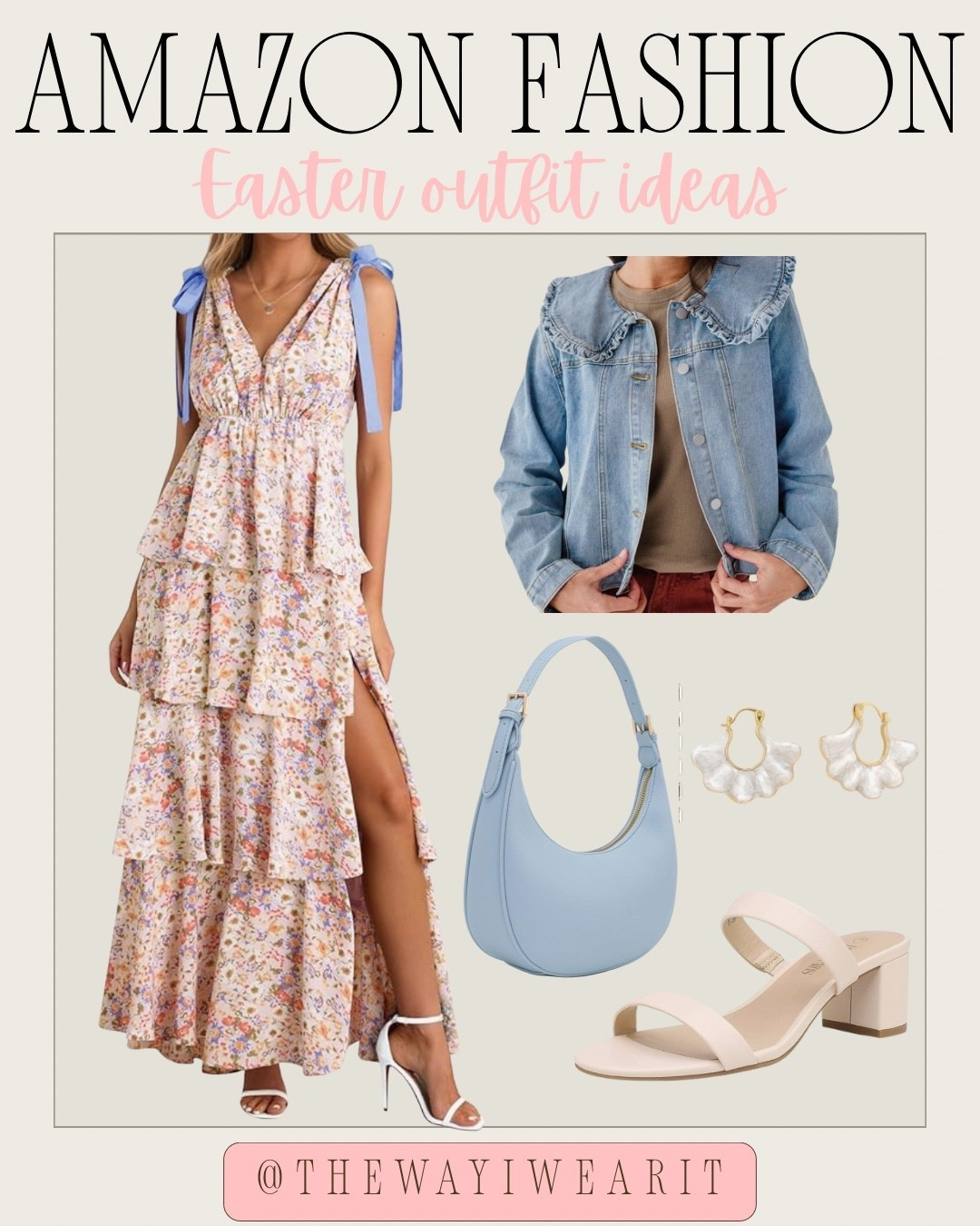 Loving this floral dress for Easter! Pair it with these chunky heels and a denim jacket. #FoundItOnAmazon

#LTKSeasonal #LTKmomlife #LTKU