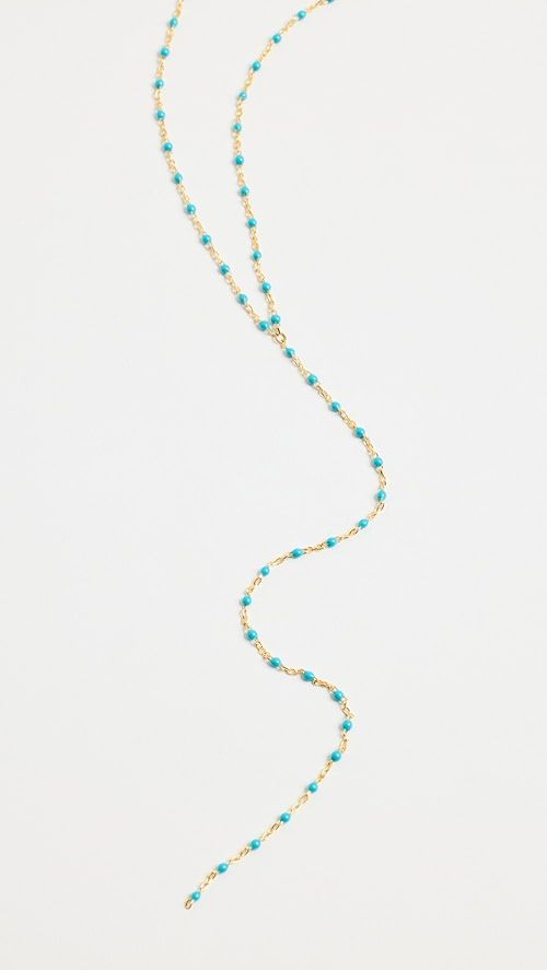 Enamel Beaded Lariat Necklace | Shopbop